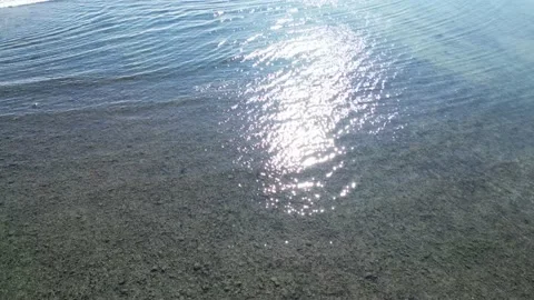 Malibu Slow Rolling Jello Waves Crystal Clear Water Stock Footage 223757748