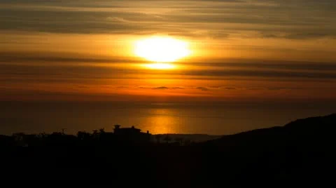 Malibu Sunset HD Timelapse Stock Footage 18563255