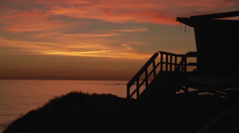 Malibu Sunset LGT TL Stock Footage 1035969