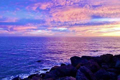 Malibu Sunset Stock Photos