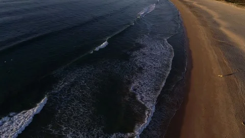 Malibu Surfer descent Stock Footage 95703469