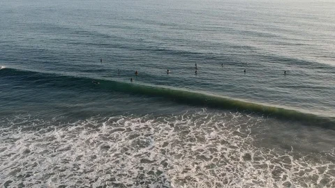 Malibu Surfers Stock Footage 120475090