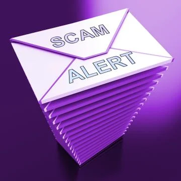 Malicious Emails Spam Malware Alert 3d Rendering Stock Illustration