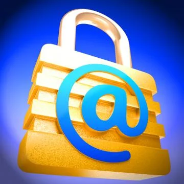 Malicious Emails Spam Malware Alert 3d Rendering Stock-Illustration