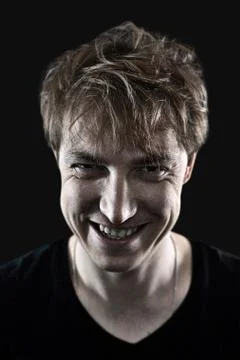 Malicious man portrait Foto stock