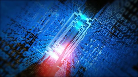 Malicious Virus Hacks Secure Network Stock Footage