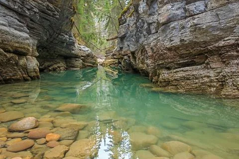 Maligne Canyon Stock Photos