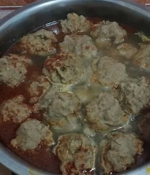 Malingping fish meatballs Foto stock