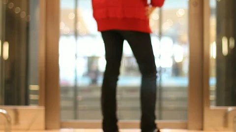 At the mall 6 - elevator Video stock 741463