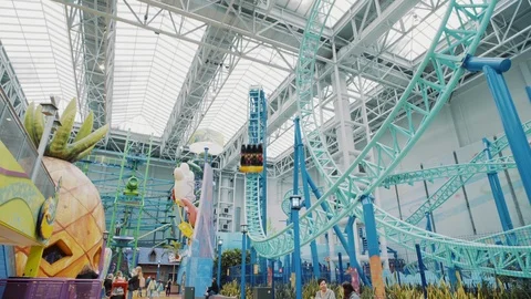 Mall of America Roller Coaster Stock Footage 108013452