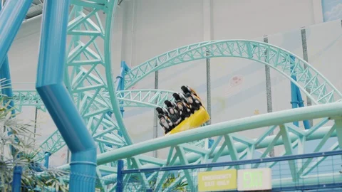 Mall of America Roller Coaster Stock Footage 108013470