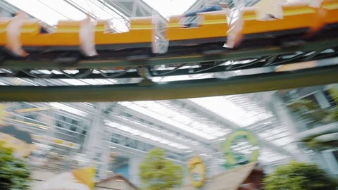 Mall of America Roller Coaster Stock Footage 108013627