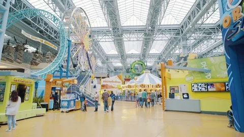Mall of America Theme Park Area Stock Footage 108013473