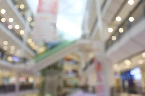 The mall of blur background for design. Stock Photos