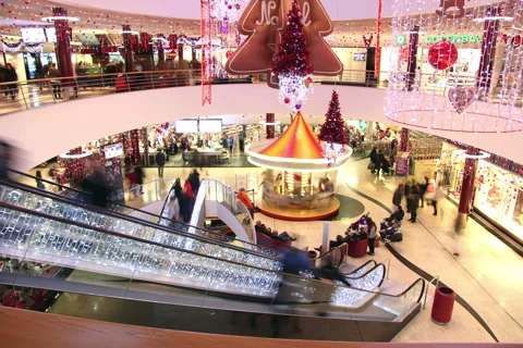 Mall at christmas 스톡 동영상 46010789
