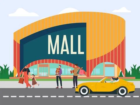 Mall Concept Illustration Stock Illustration