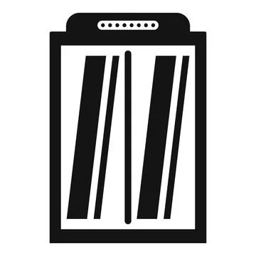 Mall elevator icon, simple style Illustrazione stock