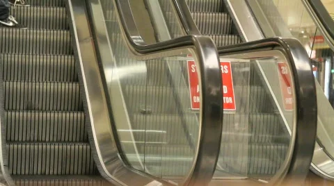 Mall Escalator 2 Stock Footage 647236