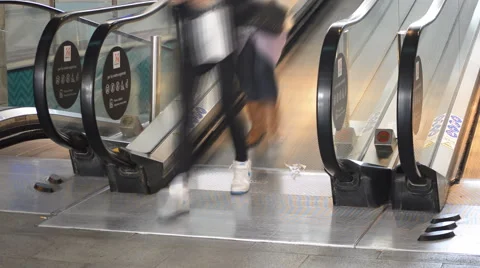Mall Escalator Activity Stock Footage 49662202