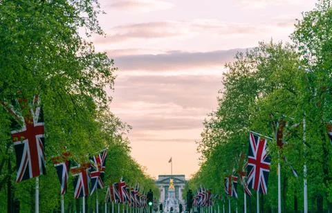 The Mall flags Stock Photos