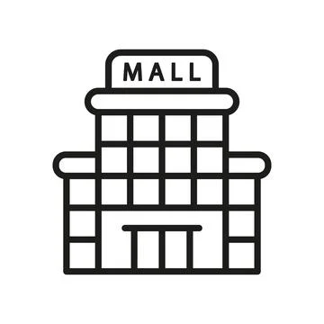 Mall icon vector design templates simple and modern Stock Illustration