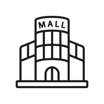 Mall icon vector design templates simple and modern Stock Illustration