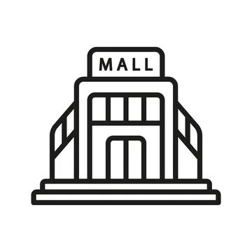 Mall icon vector design templates simple and modern Illustrazione stock