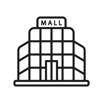 Mall icon vector design templates simple and modern Stock Illustration