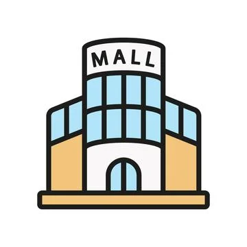 Mall icon vector design templates simple and modern Illustrazione stock