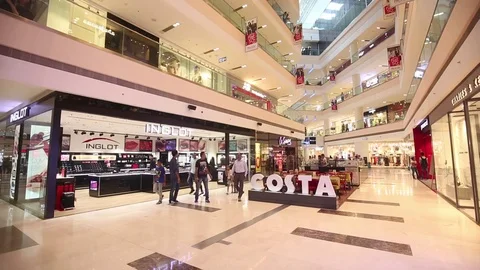 Indian Mall Stock Video Footage 