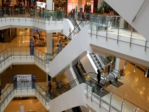 Mall Interior of Central Mall in Bangok Stock Footage 80562494