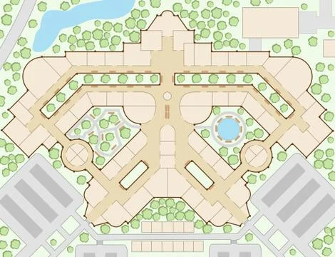 Mall map Stock Illustration