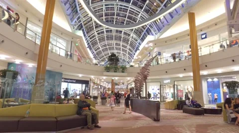 Walking through The Mall at Millenia in Orlando, Florida 