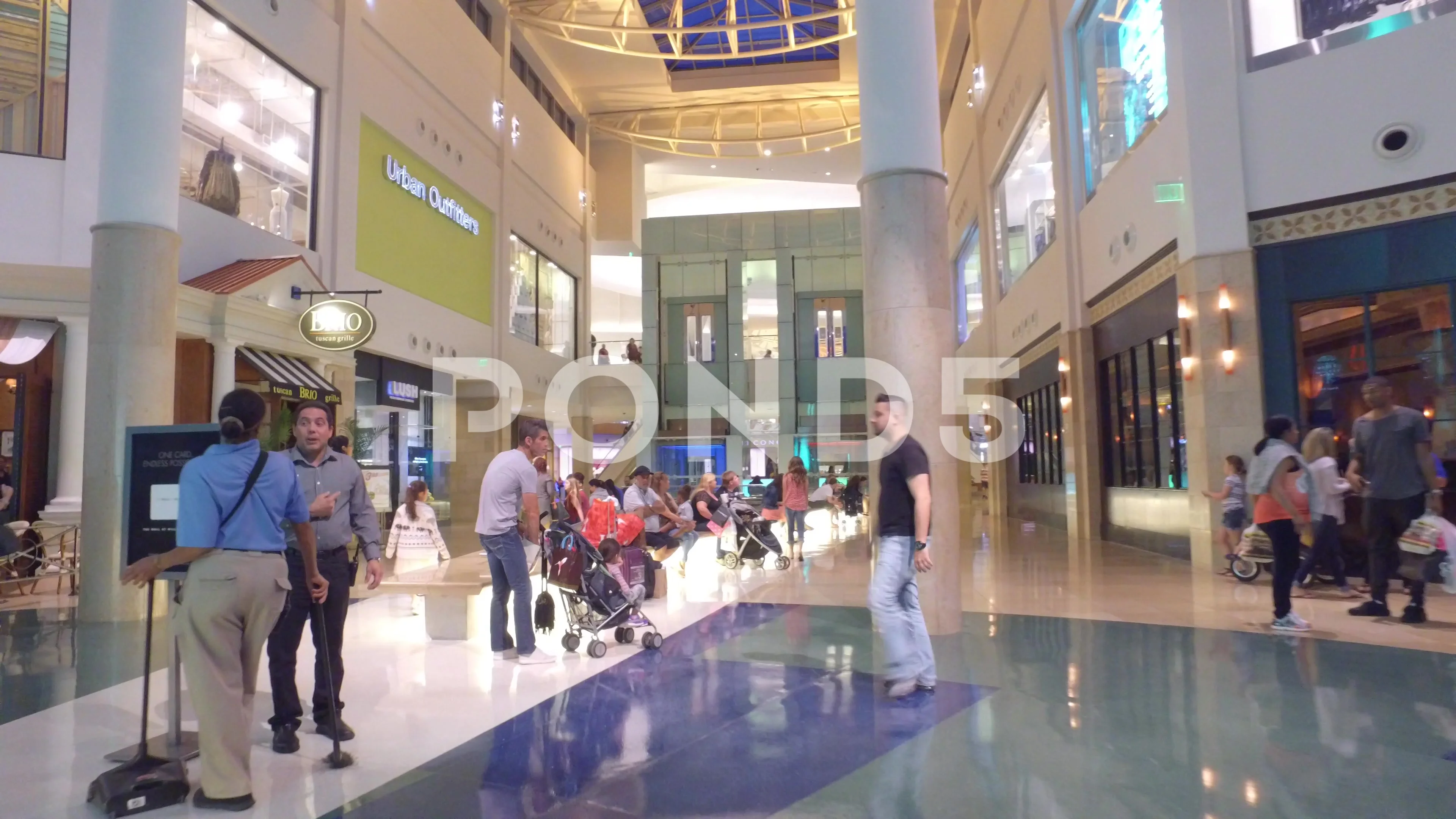 Walking through The Mall at Millenia in Orlando, Florida 