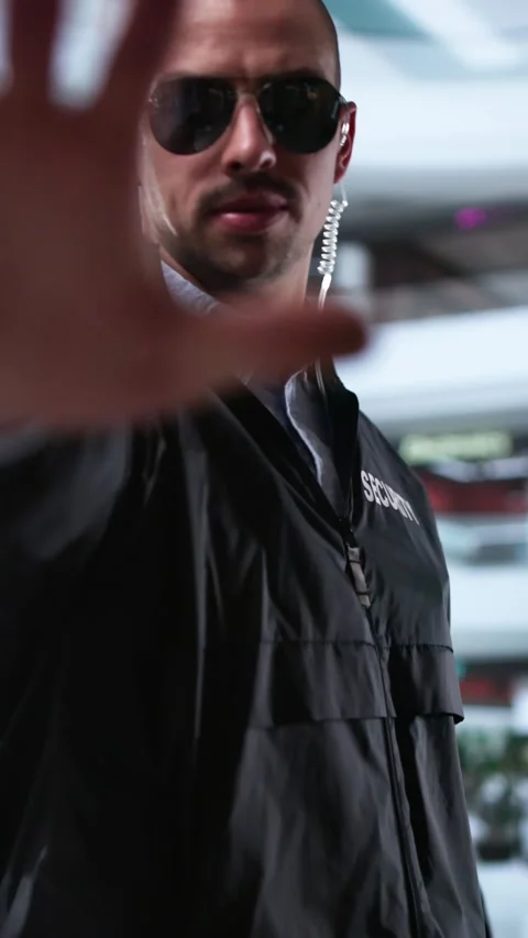 Mall Or Retail Store Security Guard Officer Making Stop Stock Footage 294729790