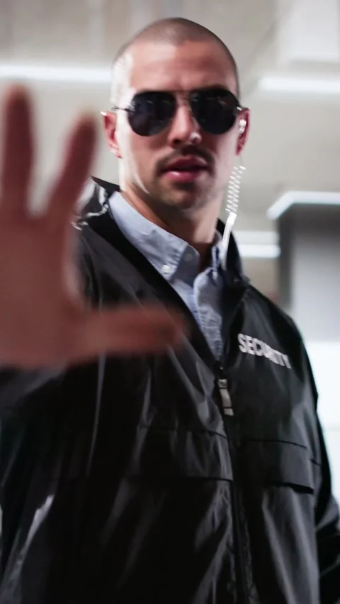 Mall Or Retail Store Security Guard Officer Making Stop Stock Footage 298414467
