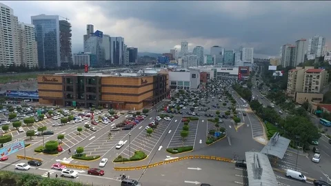 Mall with outdoor parking Stock Footage 93661881