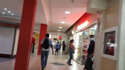 Mall Re-opens After Covid 19 Lock-down 스톡 동영상 132300694