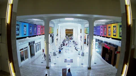 Mall Shoppers Stock Footage 25454663