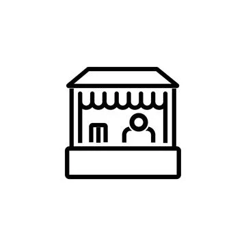 Mall Stand icon vector illustration on white background Stock Illustration