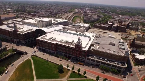 Mall viewed from the sky Stock Footage 50795455