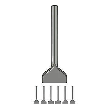 Mallet brick chisel cartoon vector graphic Stock Illustration
