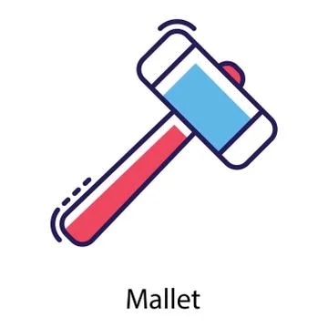 Mallet Illustrazione stock