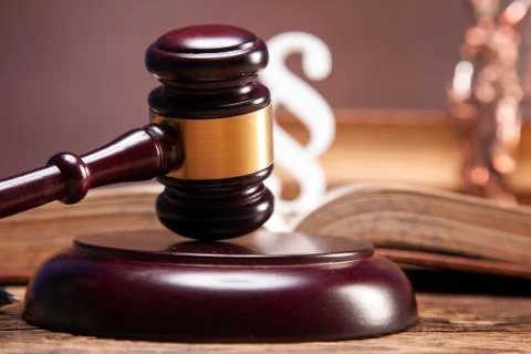 Mallet of justice! Foto stock