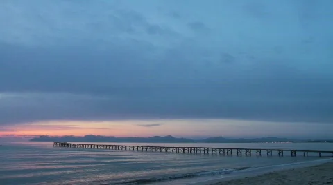 Mallorca Bay before dawn Vidéo 775212