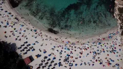 Mallorca Beach and colors Stock Footage 100872378