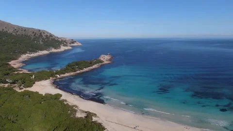 Mallorca Beach Cala Agulla Stock Footage 167424219