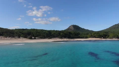 Mallorca Beach Cala Agulla Stock Footage 167424265