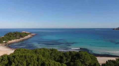 Mallorca Beach Cala Agulla Stock Footage 167424308
