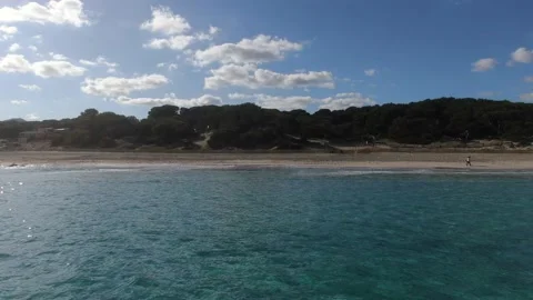 Mallorca Beach Cala Agulla Stock Footage 167424404